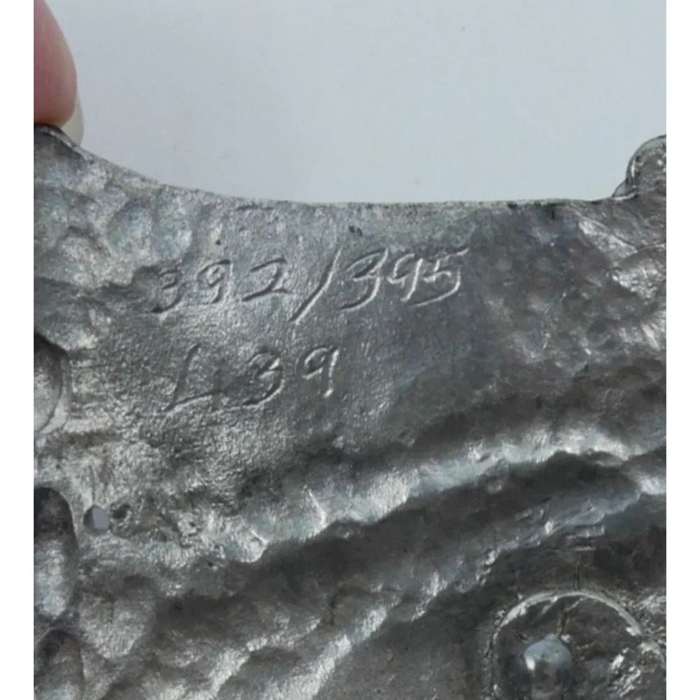Metzke 1990s Santa Claus St Nicholas Pewter Factory Sample Unfinished Production